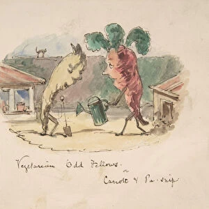 Vegetarian Odd Fellows: or, Carrott and Pa-Snip, 1837-64. Creator: John Leech