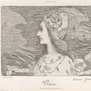 Venice, 1892. Creator: Edmond Francois Aman-Jean (French, 1858-1936); Lemercier