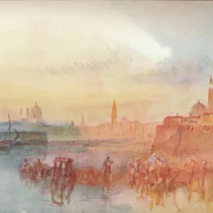 Vénise : La Salute de S. Giorgio Maggiore, 1909. Artiste : JMW Turner