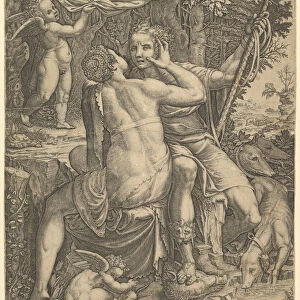 Venus and Adonis, ca. 1570. Creator: Giorgio Ghisi