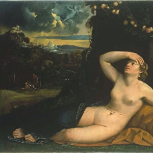 Venus awakened by Cupid