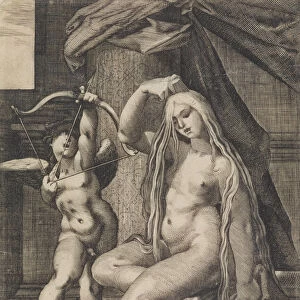 Venus and Cupid, 1571-1650. Creator: Sadeler