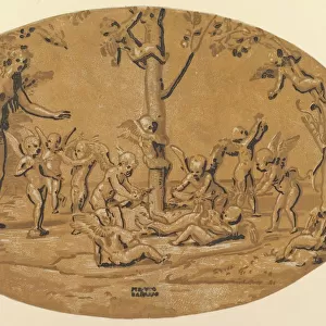 Venus at left in the company of cupids playing, ca. 1520-27