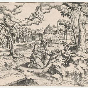 Vertumnus and Pomona, ca. 1550-55. ca. 1550-55. Creator: Anon