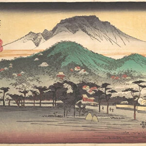 Vesper Bells at Mii Temple, ca. 1832. ca. 1832. Creator: Ando Hiroshige
