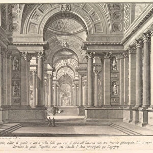Vestibule of an ancient temple... (Vestibolo d antico Tempio... ), ca. 1743-50