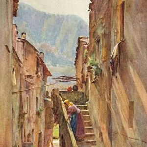Vicolo del Ponte, Villa Nuova di Albenga, c1910, (1912). Artist: Walter Frederick Roofe Tyndale