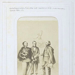 Victor Emmanuel II King of Sardinia, Giuseppe Garibaldi and Camillo Benso