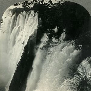Victoria Falls Making a 343-Foot Plunge, Rhodesia, South Africa, c1930s. Creator: Unknown