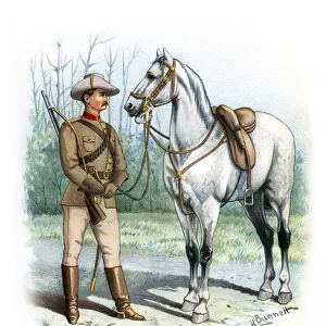 Victorian Mounted Rifles, c1890. Artist: H Bunnett