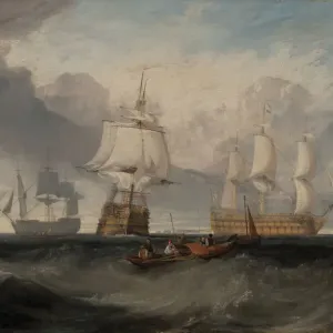 JMW Turner's The Victory Returning from Trafalgar Print