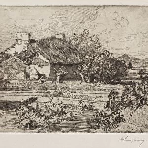 Vielle Bourrine, Maison du Marais, Vendee, 1892. Creator: Auguste Louis Lepere (French