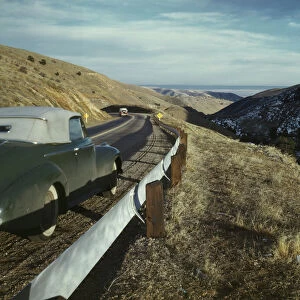 View along US 40 in Mount Vernon Canyon, Colorado, 1942. Creator: Andreas Feininger