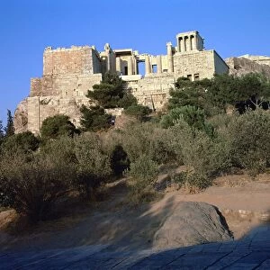 View of the Acropolis of Athens from the southwest, 5th century BC