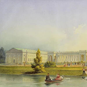 View of Alexander Palace in Tsarskoye Selo