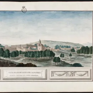 View of the Alhambra in Granada. Artist: Hermosilla, Jose de (1715-1776)