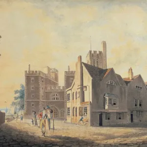 View of the Archbishop's Palace, Lambeth, 1790. Creator: JMW Turner. View of the Archbishop's Palace, Lambeth, 1790. Creator: JMW Turner