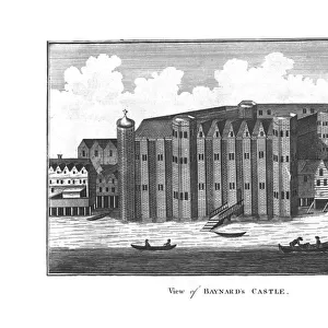 View of Baynards Castle. late 18th century. Artist: Wooding