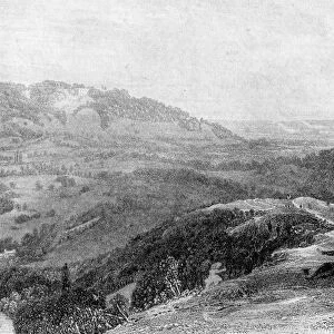 View from Box Hill, looking towards Norbury, Surrey, 19th century. Artist: J H Kernot