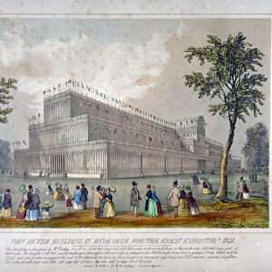 View of the building in Hyde Park for the Great Exhibition, 1851, 1851