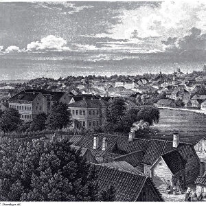 View of Dorpat, c. 1850. Artist: Stavenhagen, Wilhelm Siegfried (1814-1881)
