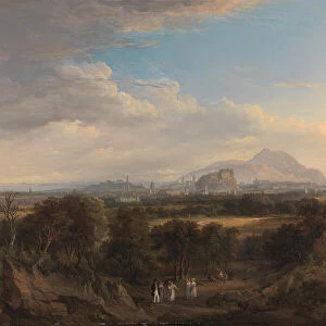 A View of Edinburgh from the West, 1822 to 1826. Creator: Alexander Nasmyth