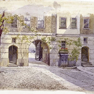 View from the entrance of Staple Inn, London, 1882. Artist: John Crowther