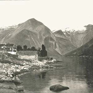 View on the Fjaerlandsfjorden, Sogn, Norway, 1895. Creator: Knud Knudsen