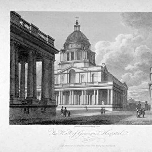 View of the Hall of Greenwich Hospital, London, 1804. Artist: James Sargant Storer