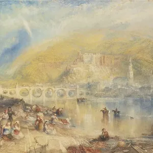 View of Heidelberg with a Rainbow. Artist: Turner, Joseph Mallord William (1775-1851)
