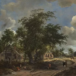 A View on a High Road, 1665. Creator: Meindert Hobbema