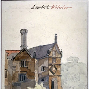View of a house in Lambeth Marsh, London, c1825