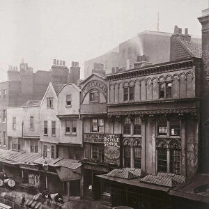 View of houses and shops in Aldersgate Street, 1879. Artist: Henry Dixon
