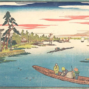 A View of Late Spring at Masaki, 1831. 1831. Creator: Ando Hiroshige