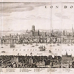 View of London from the south, 1638