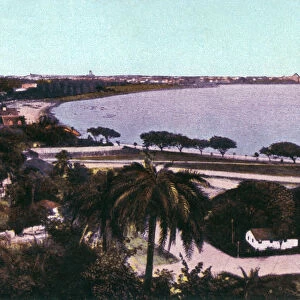 View from Malabar Hill, Bombay, India, early 20th century