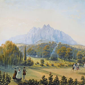 View of Miskhor in the Crimea, 1841-1842. Creator: Bossoli, Carlo (1815-1884)
