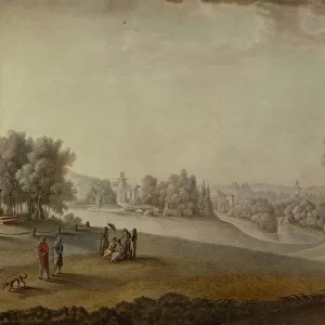 View of the Park in Tsarskoye Selo, 1793. Artist: Meys, Ferdinand de (?-ca 1810)