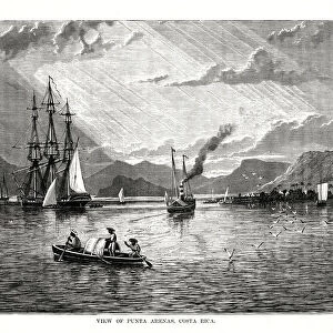 View of Punta Arenas, Costa Rica, 1877