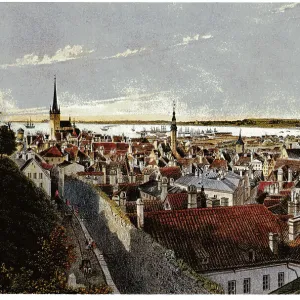 View of Reval, ca 1855. Artist: Stavenhagen, Wilhelm Siegfried (1814-1881)