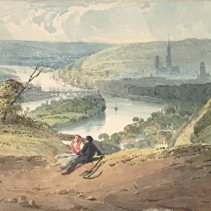 View of Rouen from St. Catherines Hill, 1821-22