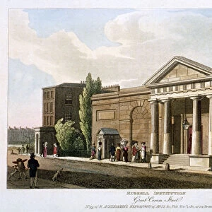 View of the Russell Institution, Great Coram Street, Bloomsbury, London, 1811. Artist