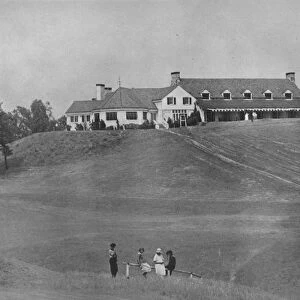 View of south front of clubhouse from the course, Oakland Golf Club, Bayside, New York, 1923