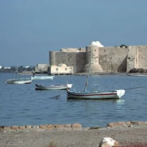 View of the Spanish fort Borj el Kebir, 13th century