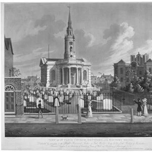 View of St Pauls Church, Deptford, London, 1822
