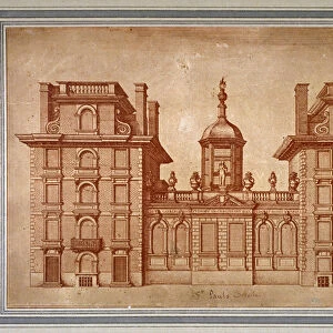 View of St Pauls School, City of London, c1670