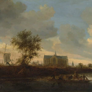 View of the Town of Alkmaar. Creator: Salomon Ruysdael