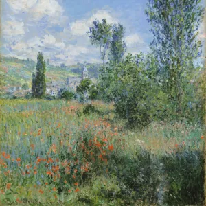 View of Vetheuil. Artist: Monet, Claude (1840-1926)