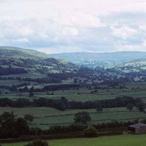 View over Wensleydale from Castle Bolton, Yorkshire, 20th century. Artist: CM Dixon