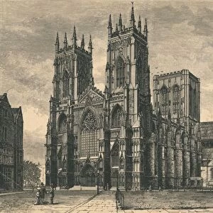 View of York Minster, c19th century. Artist: WI Mosses